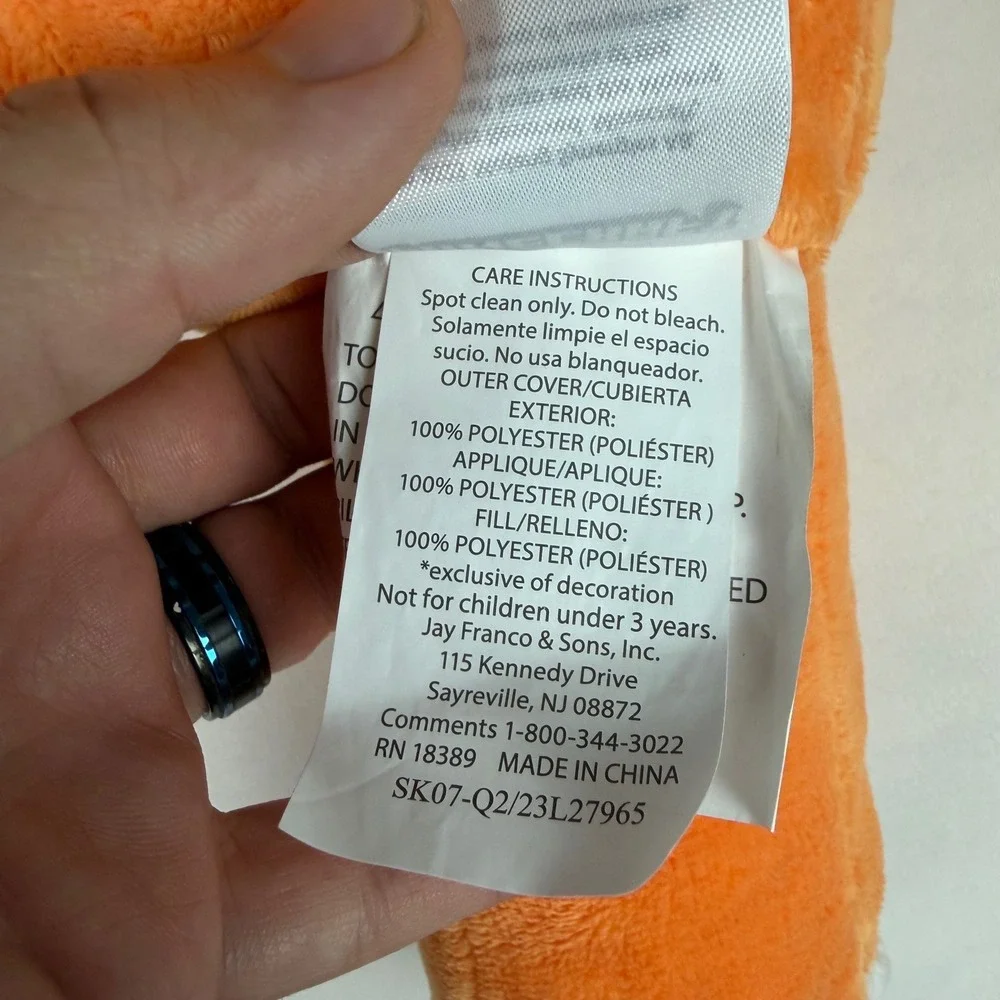 Minecraft Fox Plush Stuffed Animal Jay Franco Mojang Orange 2023 SK07-Q2